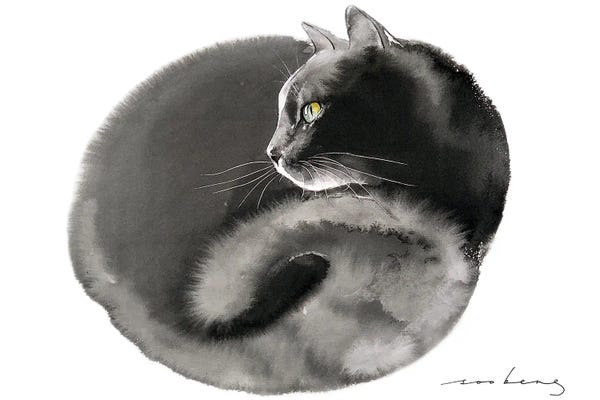 Soo Beng Lim: Snug Kitten by Soo Beng Lim