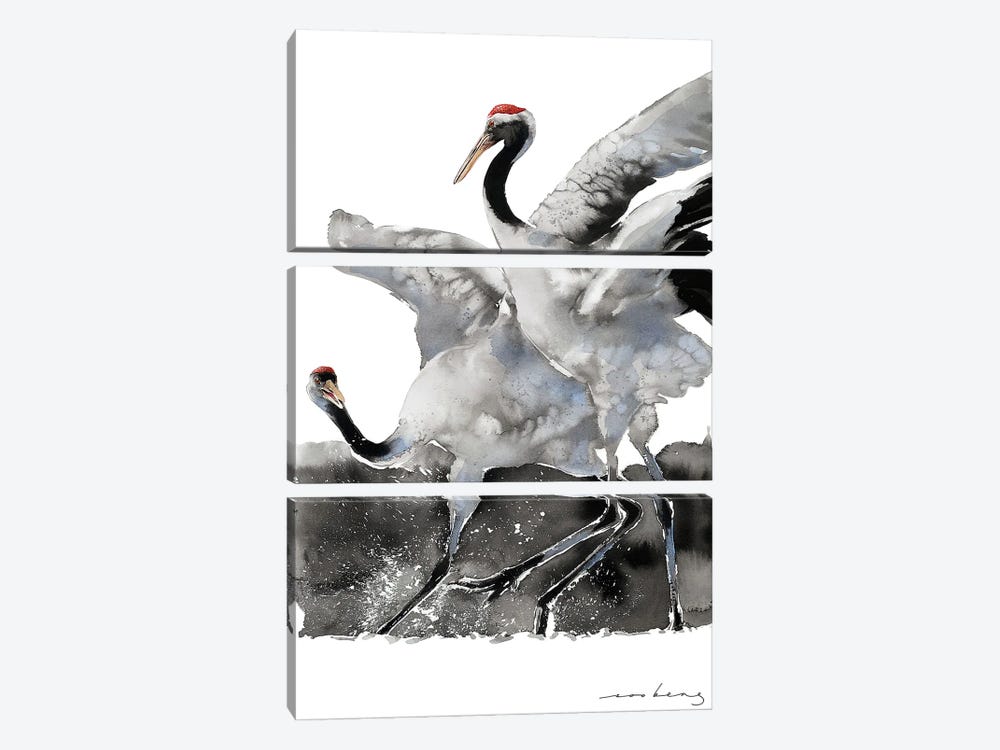 Waltz Of Wings by Soo Beng Lim 3-piece Canvas Wall Art