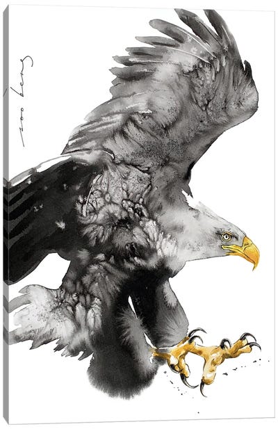 Wing Power Canvas Art Print - Eagle Art