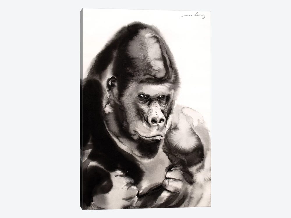 Gentle Gorilla by Soo Beng Lim 1-piece Canvas Print