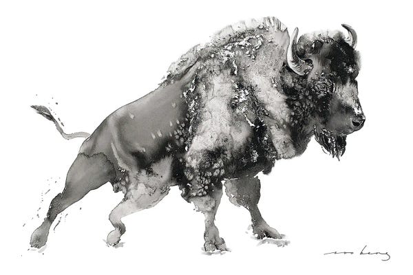 Bison & Buffaloes: Bison Thunder by Soo Beng Lim