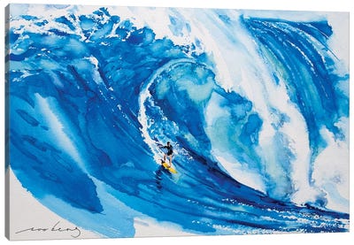 Big Wave II Canvas Art Print - Ocean Blues