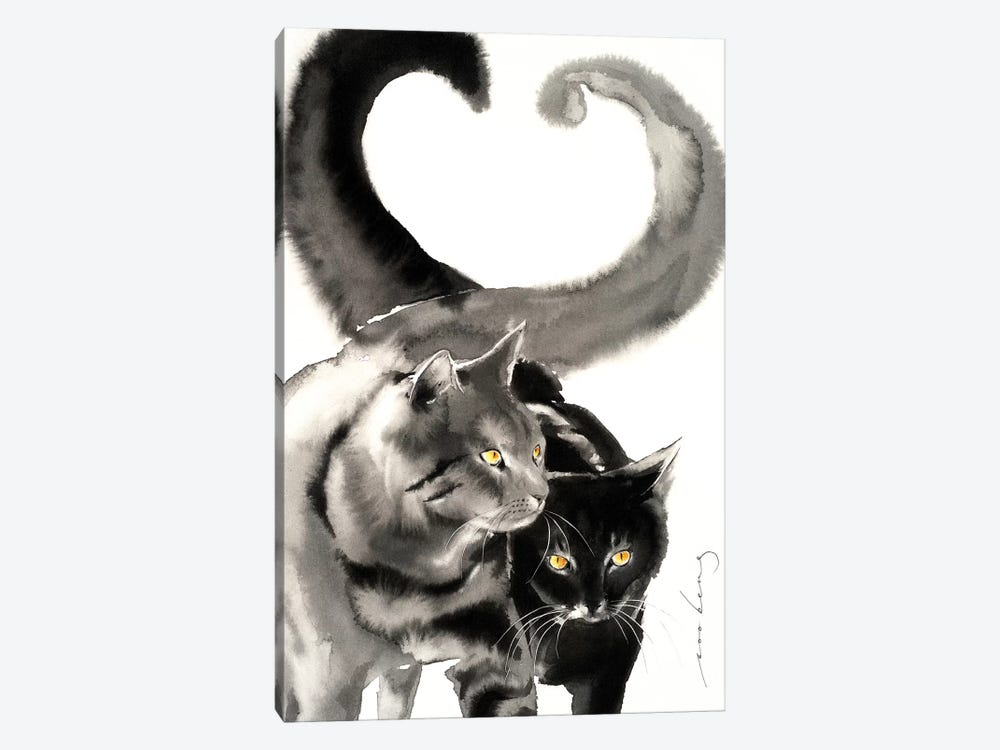 Heart Tails by Soo Beng Lim 1-piece Canvas Wall Art