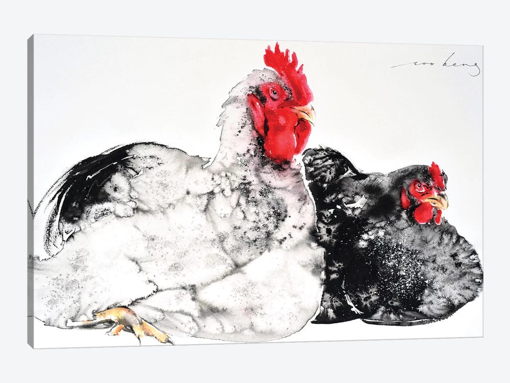 Hensome Pair IV by Soo Beng Lim 1-piece Canvas Print