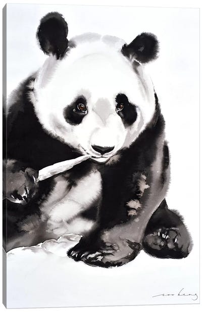 Panda Munch II Canvas Art Print - Soo Beng Lim