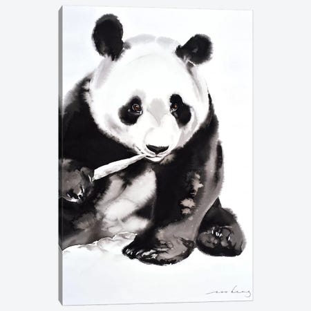 Panda Munch II Canvas Print #LIM77} by Soo Beng Lim Art Print