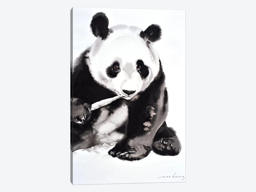 Panda Munch II by Soo Beng Lim 1-piece Canvas Art