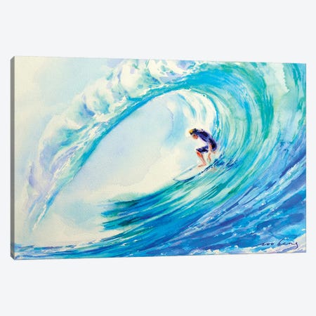 Perfect Surf Canvas Print #LIM82} by Soo Beng Lim Canvas Art Print