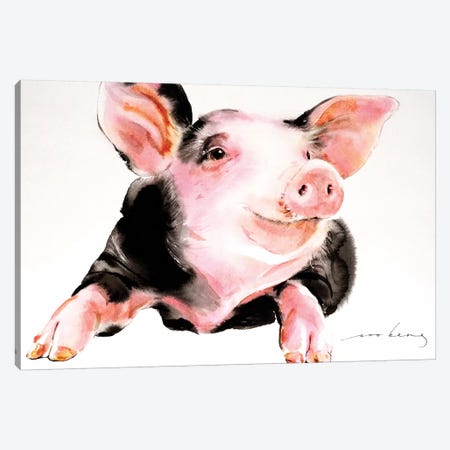 Prosperity Pig IV Canvas Print #LIM83} by Soo Beng Lim Art Print