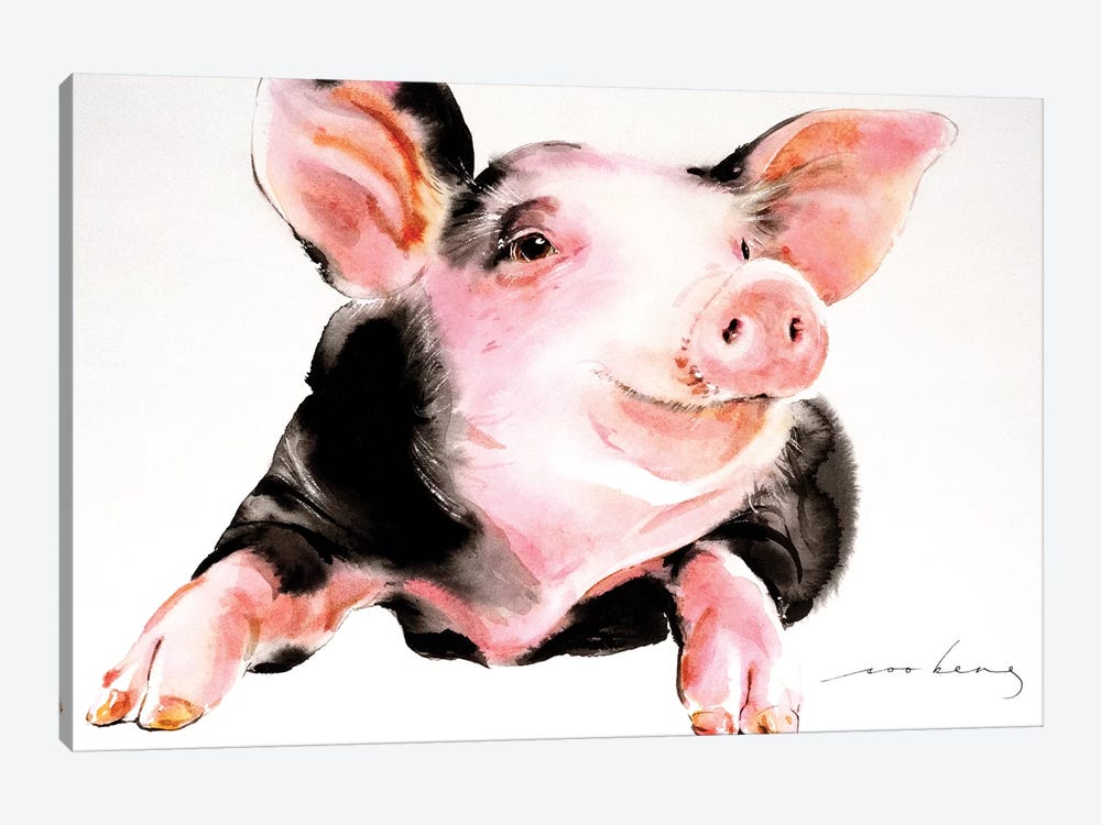 Prosperity Pig IV by Soo Beng Lim 1-piece Art Print