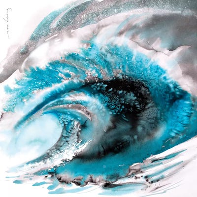 Roaring Waves II by Soo Beng Lim framed canvas print