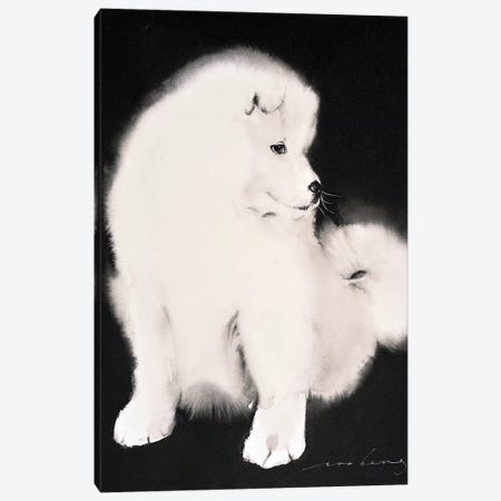 Samoyed Pup Canvas Print #LIM88} by Soo Beng Lim Canvas Art Print