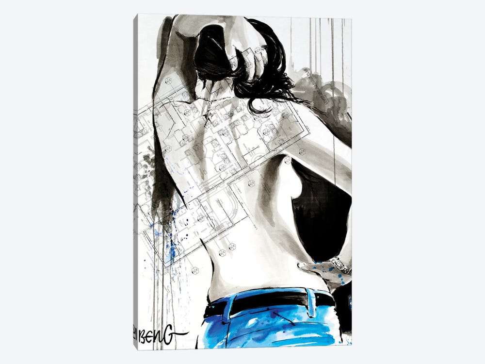 Blue Nude III by Soo Beng Lim 1-piece Art Print