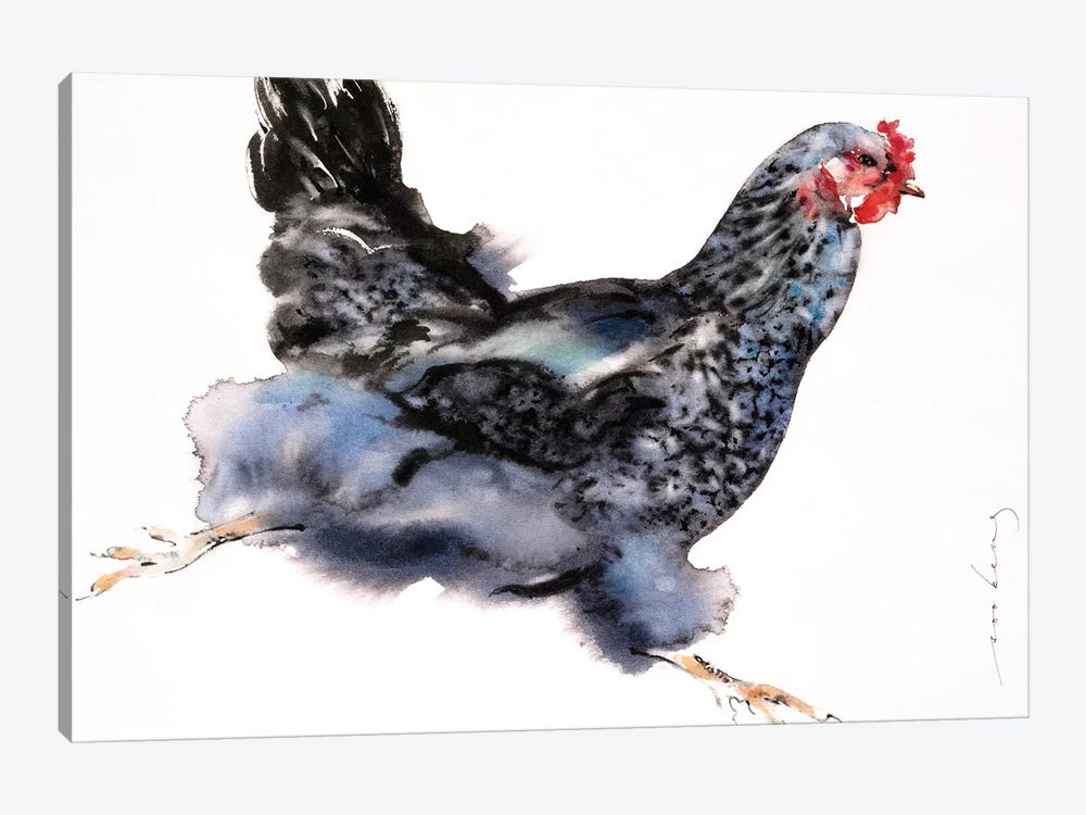 Sprint Chicken by Soo Beng Lim 1-piece Canvas Print