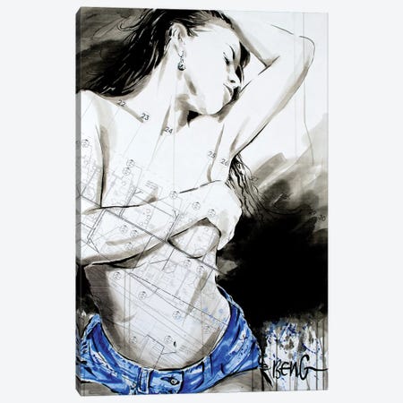 Blue Nude IV Canvas Print #LIM9} by Soo Beng Lim Art Print