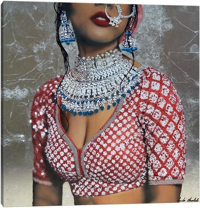 Indian Couture II Canvas Art Print - Linda Charles