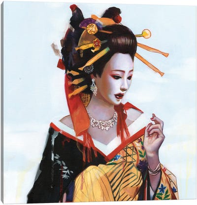 Fukai Aijō Canvas Art Print - Lioba Brückner
