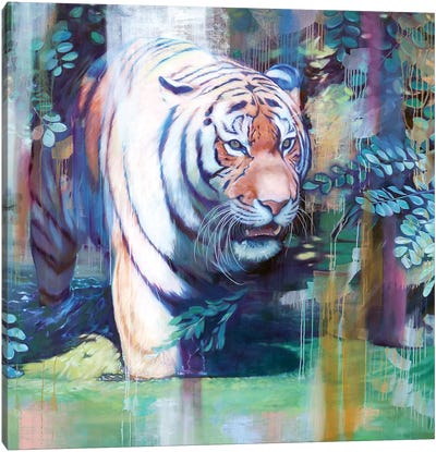 Panthera Tigris Altaica Canvas Art Print - Lioba Brückner