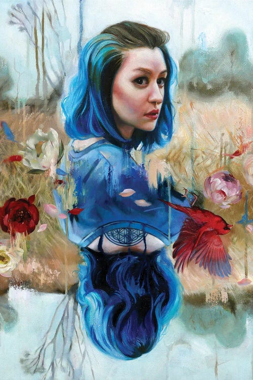 Blue Dragon by Lioba Brückner wall art