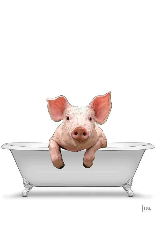 Pigs in a Tub Canvas Print 