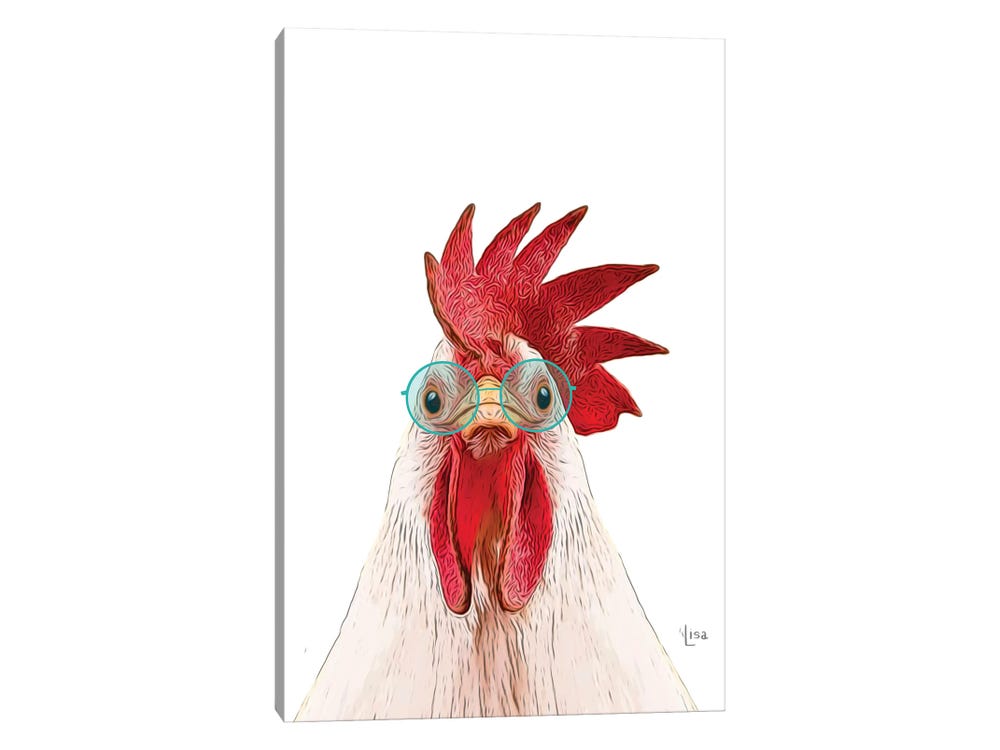 Elegant Rooster print by World Art Group