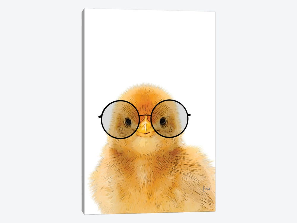 Chick With Glasses by Printable Lisa's Pets 1-piece Canvas Print