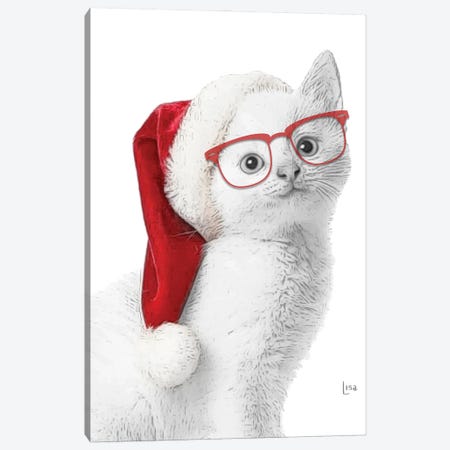 Cat Christmas Gift Card by Printable Lisa's Pets Fine Art Paper Poster (styles > Decorative Art > Holiday Décor > Christmas art) - 24x16x.25