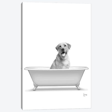Labrador Dog In Bathtub Canvas Print #LIP303} by Printable Lisa's Pets Canvas Print