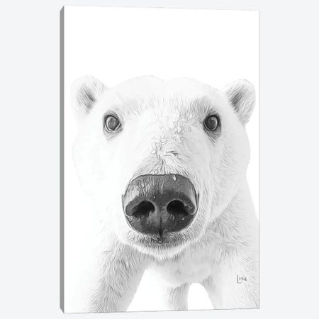 Polar Bear Canvas Print #LIP30} by Printable Lisa's Pets Canvas Print