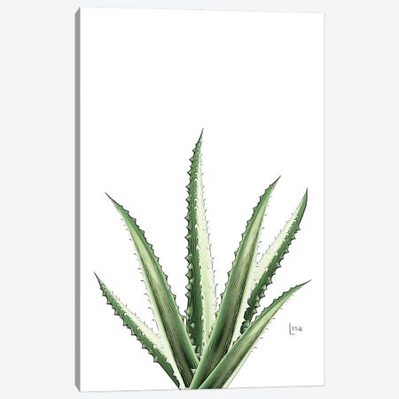 Green Aloe Canvas Print #LIP484} by Printable Lisa's Pets Canvas Print