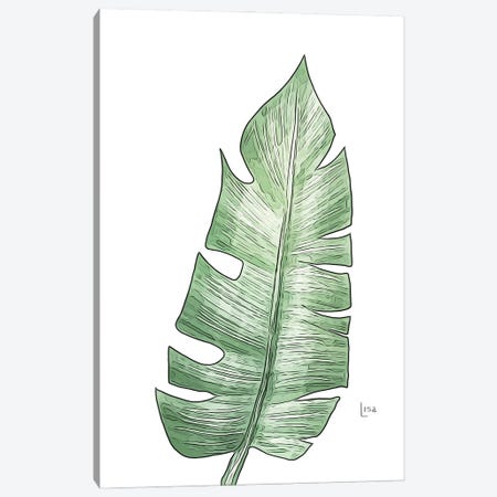 Monstera Leaf Canvas Print #LIP486} by Printable Lisa's Pets Canvas Print