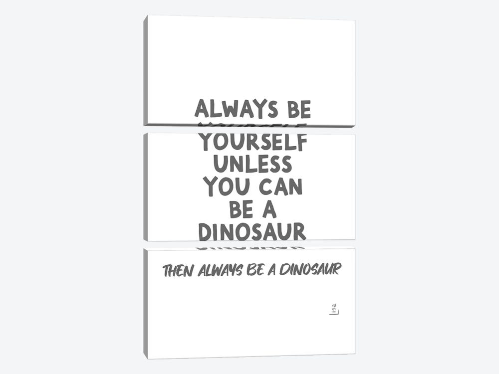Always Be Yourself by Printable Lisa's Pets 3-piece Art Print