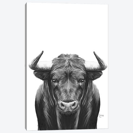Bull Bn Canvas Print #LIP50} by Printable Lisa's Pets Canvas Print