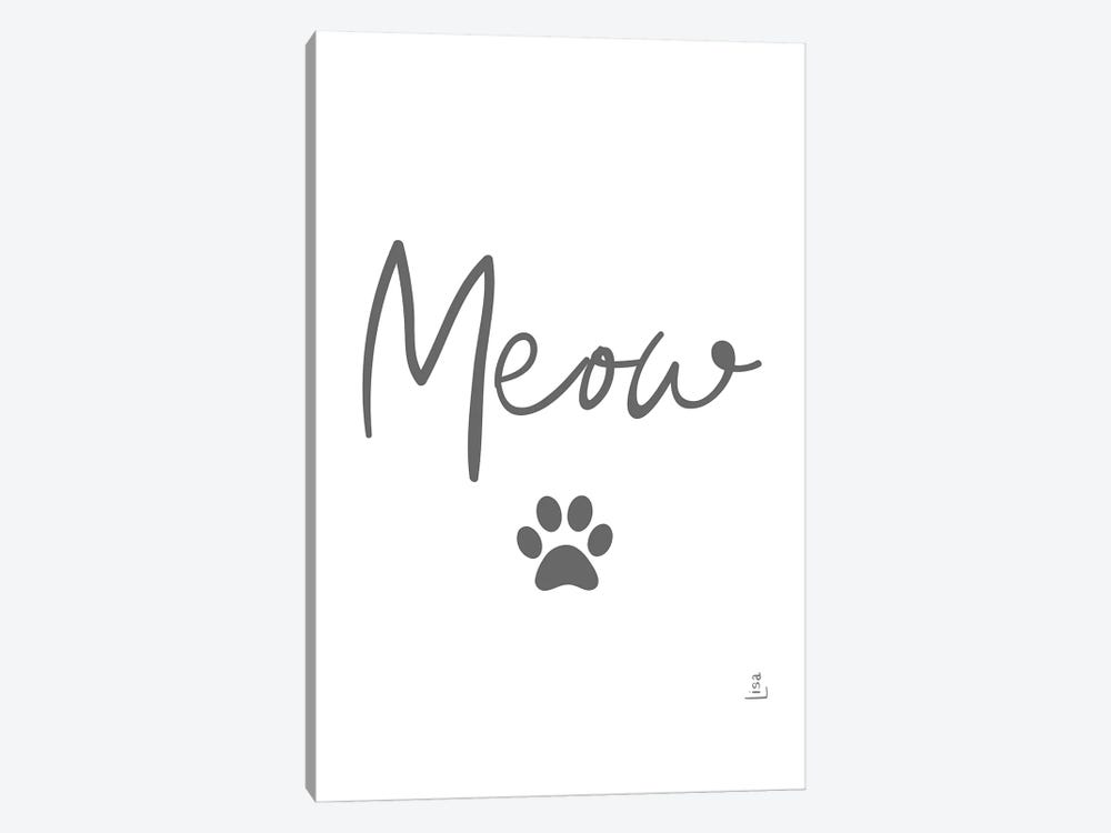 Meow by Printable Lisa's Pets 1-piece Canvas Artwork