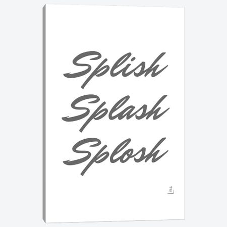 Splish Splash Splosh Canvas Print #LIP513} by Printable Lisa's Pets Canvas Artwork