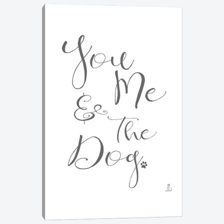 You Me And The Dog Canvas Print #LIP523} by Printable Lisa's Pets Canvas Art Print