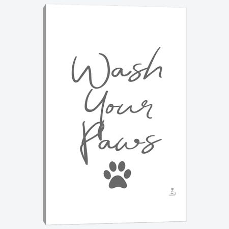 Wash Your Paws Canvas Print #LIP526} by Printable Lisa's Pets Canvas Art