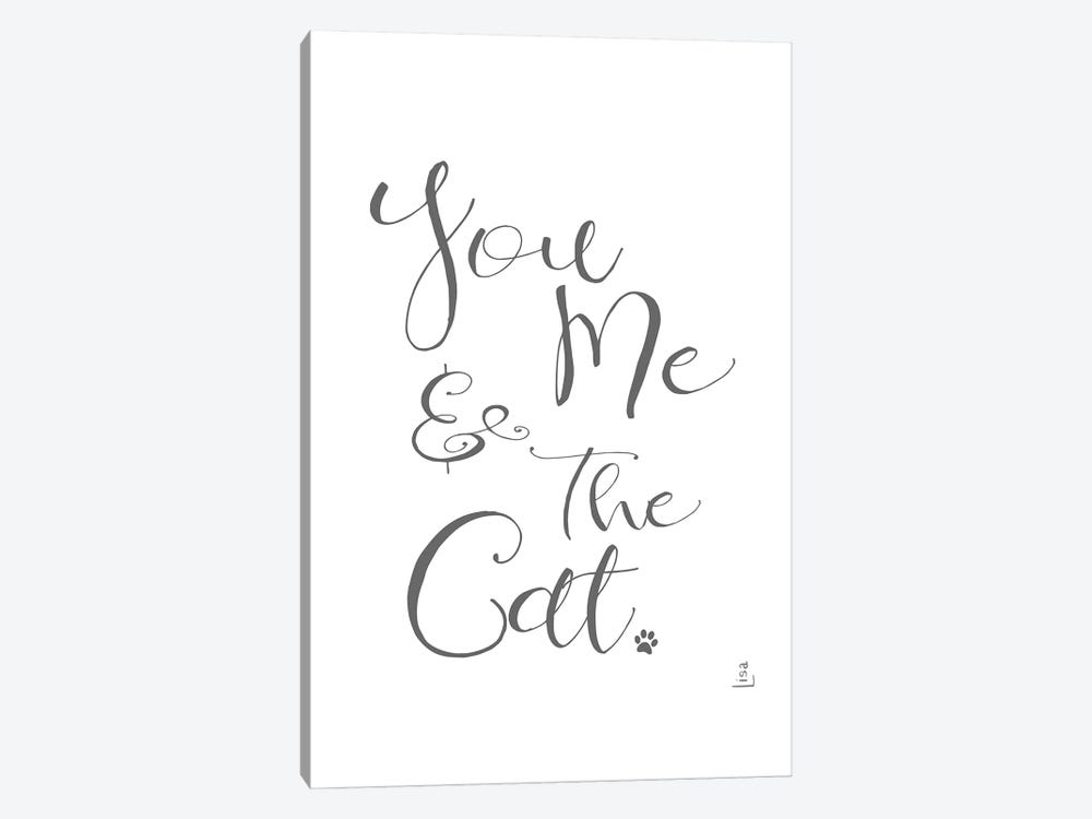 You Me And The Cat by Printable Lisa's Pets 1-piece Canvas Art