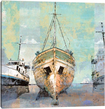 Boat Yard Canvas Art Print - Lisa Robinson