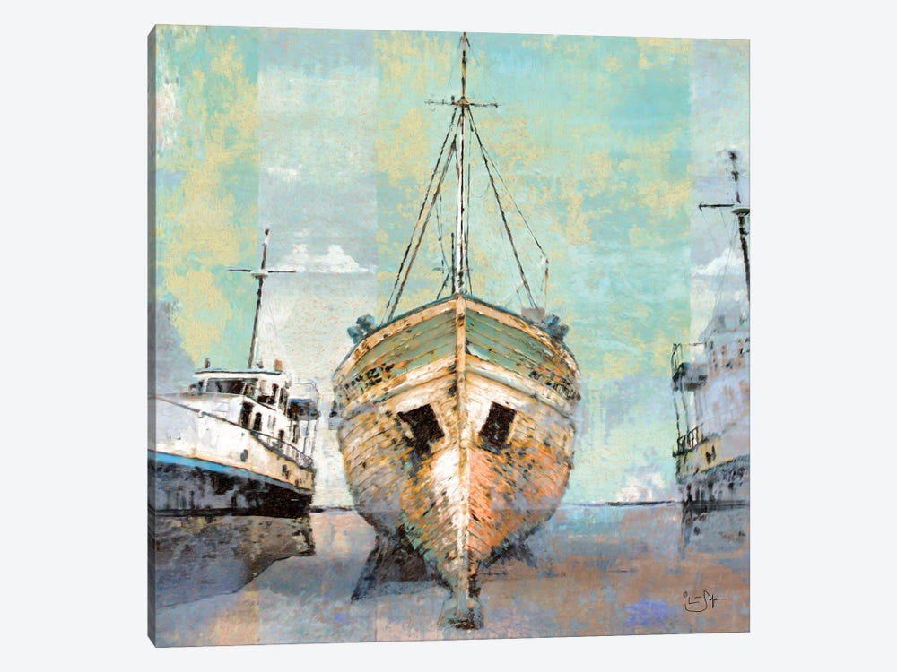 Boat Yard by Lisa Robinson 1-piece Canvas Art