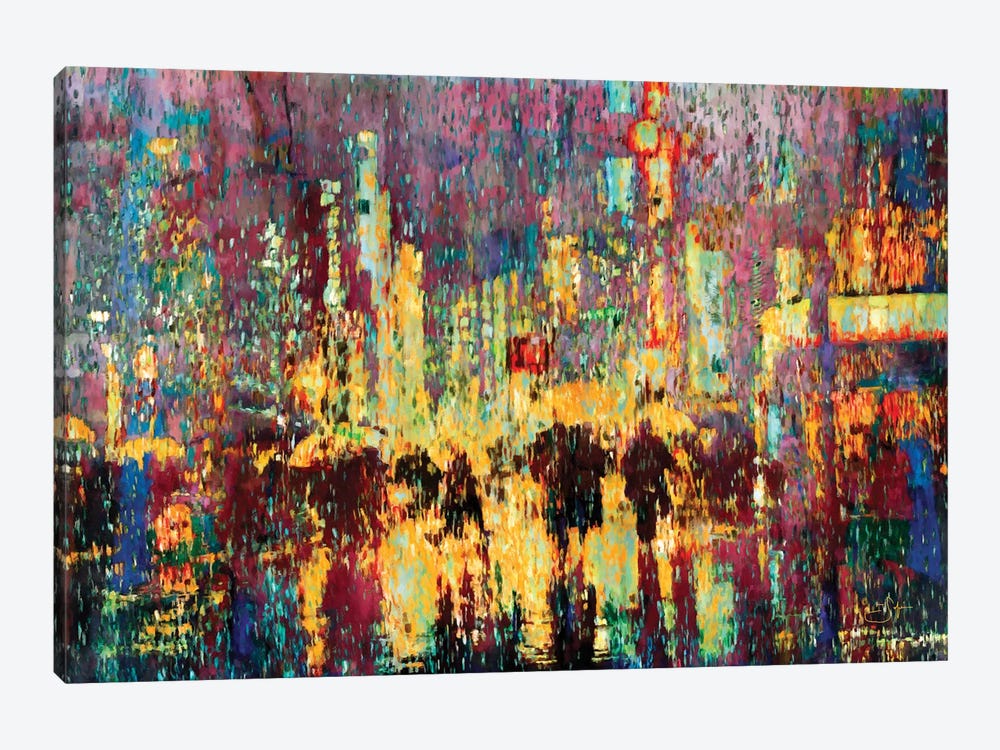 City Rain by Lisa Robinson 1-piece Canvas Art