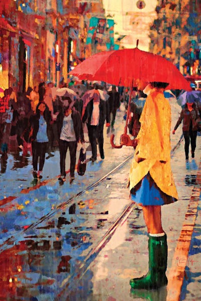 Green Galoshes by Lisa Robinson framed wall art