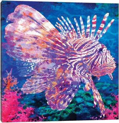 Lion Fish Canvas Art Print - Lisa Robinson
