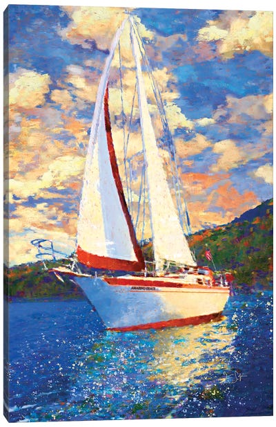 Amazing Grace Canvas Art Print - Sailboat Art