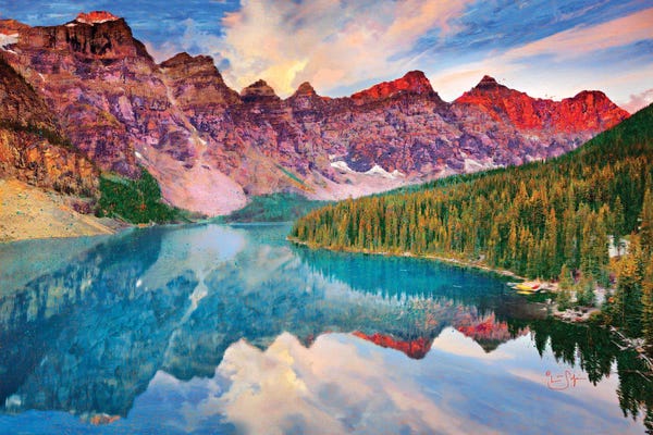 Lisa Robinson: Moraine Lake by Lisa Robinson