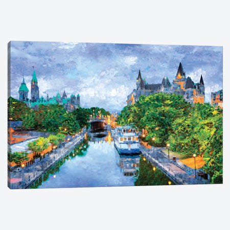 Rideau Canal Canvas Print #LIR53} by Lisa Robinson Canvas Print