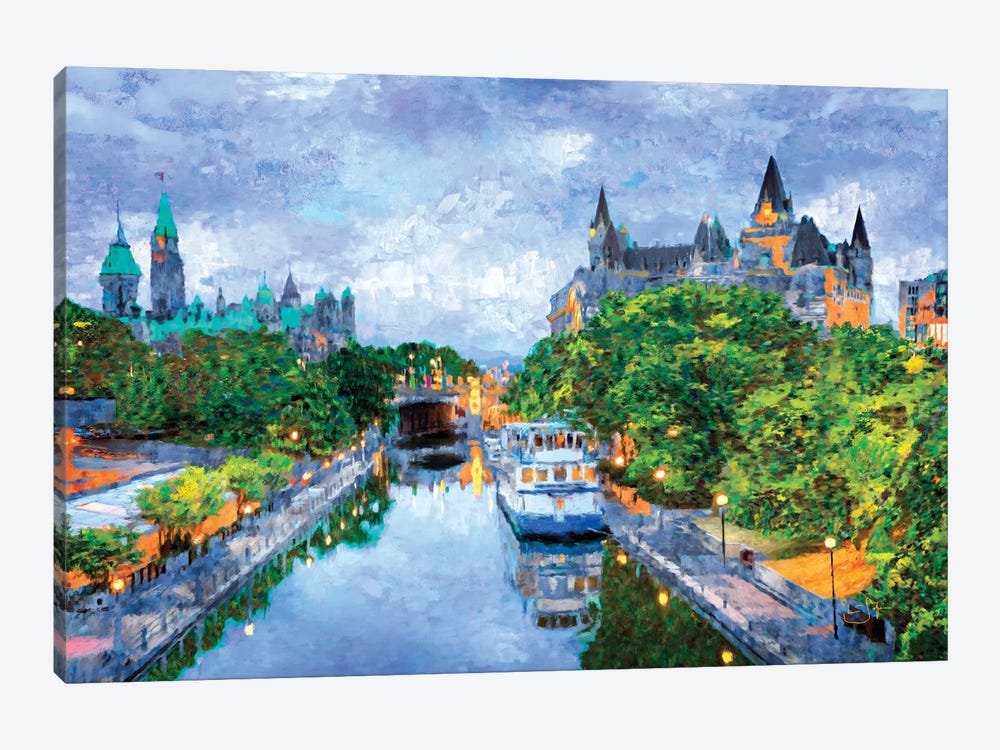 Rideau Canal by Lisa Robinson 1-piece Canvas Art Print