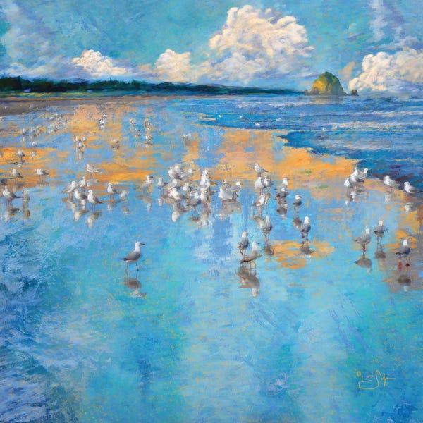 Beach Lover: Seagulls by the Sea by Lisa Robinson