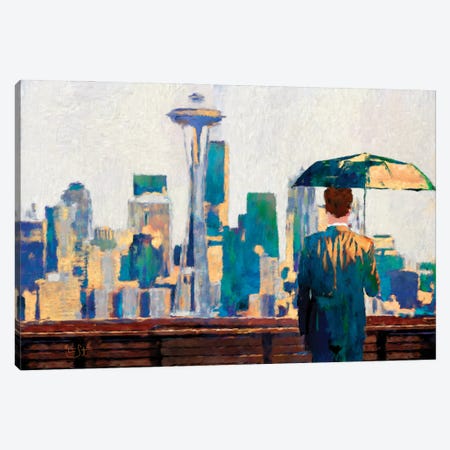 Seattle View Canvas Print #LIR56} by Lisa Robinson Canvas Wall Art