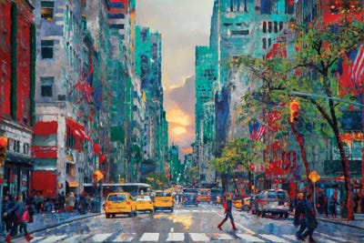 Sliver of Sunset by Lisa Robinson canvas print